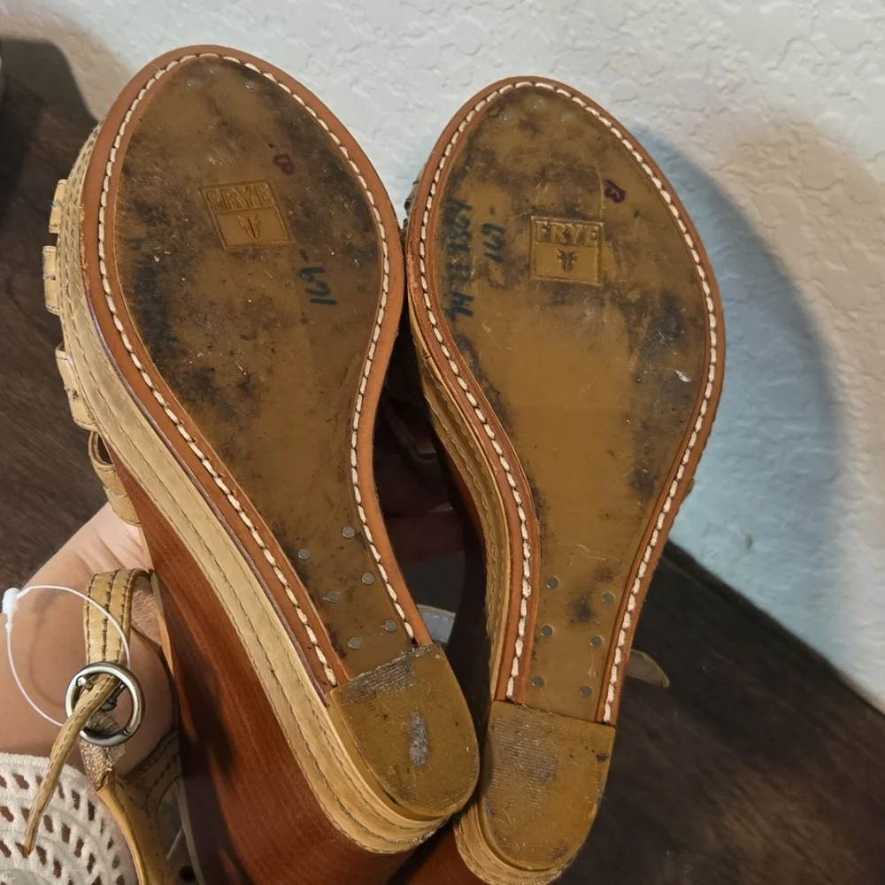 Frye Leather‎ Wedge Sandals